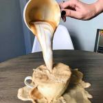 Over Pouring Cappuccino