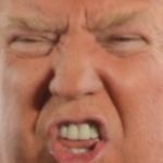 Trump squint grimace beautiful