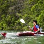 Trudeau in a canoe