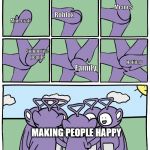 Teletubbies in a circle | Roblox; Memes; Minecraft; Supportive people; Holiday; Family; MAKING PEOPLE HAPPY | image tagged in teletubbies in a circle | made w/ Imgflip meme maker