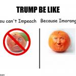 Trump Can't Impeach Because Imorange