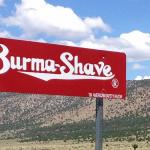 Burma Shave sign