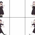 Chika & Kaguya dance yes/no reactions meme
