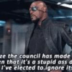 I recognise the council has made a decision meme