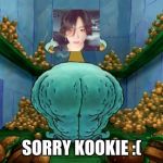 Kookie has them Hella THICC thighs! | SORRY KOOKIE :( | image tagged in squidward fat thighs,kpop,kpop fans be like,bts,bangtan boys,jungkook | made w/ Imgflip meme maker