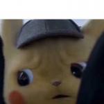 Concerned detective pikachu meme