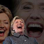 hillary clinton laughing