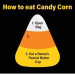 Candy corn how to eat meme