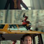 Joker hit by taxi car meme