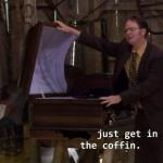 Dwight schrute coffin