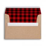 Plaid envelope