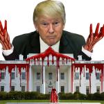 Trump with Blood on Hands