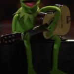 Kermit plays guitar