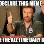 Chuck Norris thumbs up to meme