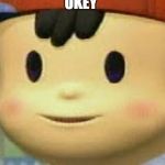 Ness Face | OKEY | image tagged in ness face | made w/ Imgflip meme maker