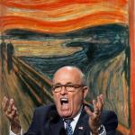 Can Giuliani scream louder than Edvard Munch? meme