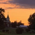 Steeple Sunset