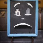 Black Board Puppet from Mr Squiggle TV Show | HURRY UP; HURRY UP | image tagged in black board puppet,black board,puppet,chalkboard,blackboard | made w/ Imgflip meme maker