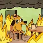 THIS IS FINE DOG BLANK