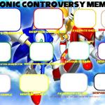 Sonic controversy template meme