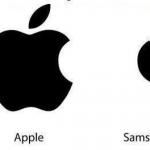 Apple Samsung logo