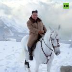 kim jong-un on white horse