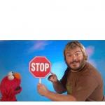 JACK BLACK AND ELMO STOP SIGN