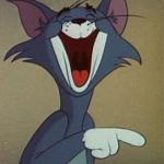 Tom the Cat (Tom and Jerry) Laughing and Pointing