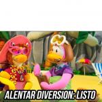 alentar diversión: listo