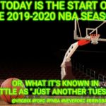 Empty basketball court, basketball | TODAY IS THE START OF THE 2019-2020 NBA SEASON... OR, WHAT IT'S KNOWN IN SEATTLE AS "JUST ANOTHER TUESDAY". @VRGINX #FOKC #FNBA #NEVEROKC #B | image tagged in empty basketball court basketball | made w/ Imgflip meme maker