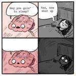 Why brain Keeps you awake meme