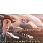 Looks like you going to the Shadow Realm Jimbo meme