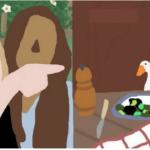 Untitled Goose Game - Yelling lady and cat meme