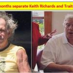 Trump & Keith Richards 29 Month Difference meme