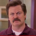 RON SWANSON ANGRY SCOWL