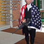 James Madison with AR-15