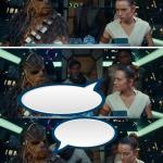 STAR WARS Chewbacca talk Chewie 3 frames