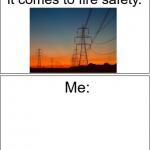 California power outage for wildfire prevention meme