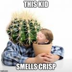 good kid | THIS KID; SMELLS CRISP | image tagged in good kid | made w/ Imgflip meme maker