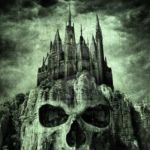 evil castle | OH YEAH, THIS LOOKS FINE; LIKE A SUMMER HOME OR SOMTHING? | image tagged in evil castle,death,skull,scary,haunted,bad idea | made w/ Imgflip meme maker