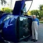 Old man's car accident