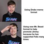 MrBeast Drake format meme