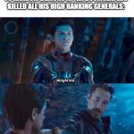 Infinity war you're an avenger now | SATAN GIVING OUT PROMOTIONS TO RANDOM DEMONS AFTER DOOMSLAYERS KILLED ALL HIS HIGH RANKING GENERALS: | image tagged in infinity war you're an avenger now | made w/ Imgflip meme maker