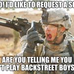 US Army Soldier yelling radio iraq war Meme Generator - Imgflip