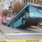 Pittsburgh Bus Sinkhole