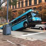 Pittsburgh Bus in pothole