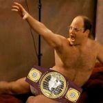 The Dream is not impressed | image tagged in george costanza,wwe,nxt | made w/ Imgflip meme maker
