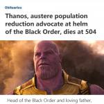 Washington Post Thanos obituary meme