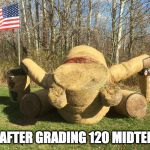Face Plant Bear | ME, AFTER GRADING 120 MIDTERMS | image tagged in face plant bear | made w/ Imgflip meme maker
