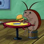 Spongebob Cockroach Eating meme
